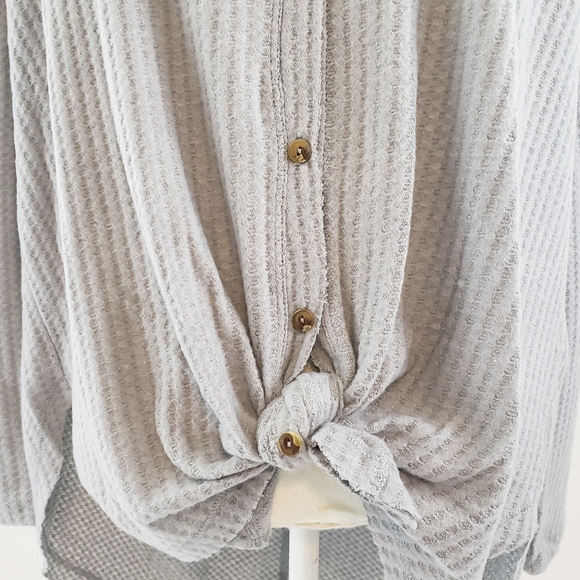 5 FOR $25 *SALE NWOT WISHLIST BUTTON UP WAFFLE SHIRT LIGHTWEIGHT - Picture 4 of 9